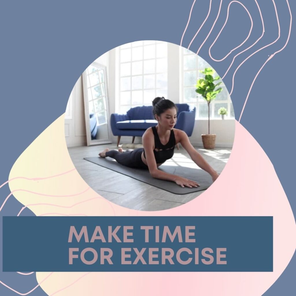 woman on a yoga mat in front of a large window