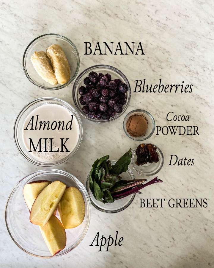 ingredients in bowls on a white counter